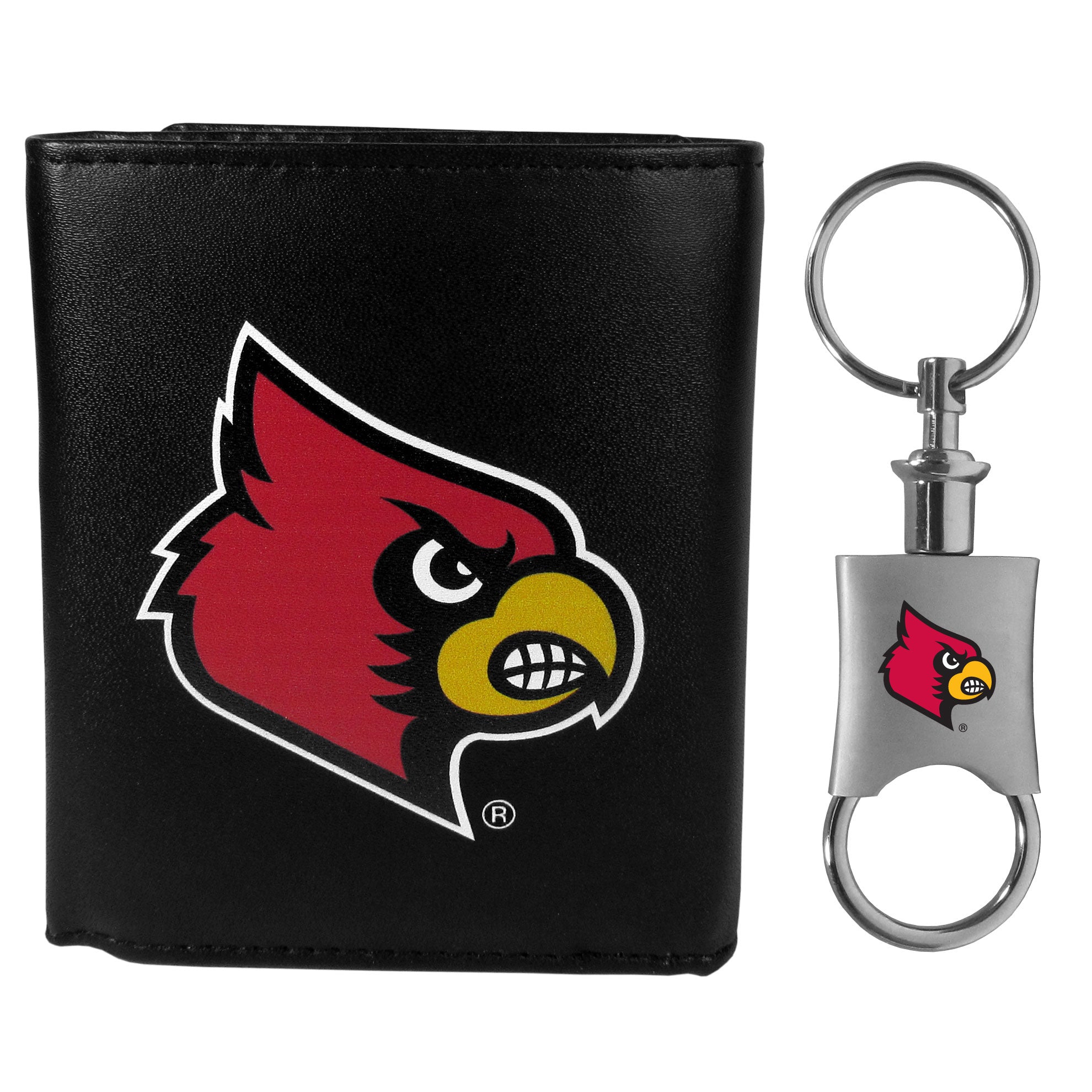 Women's Black St. Louis Cardinals Leather Zipper Wallet