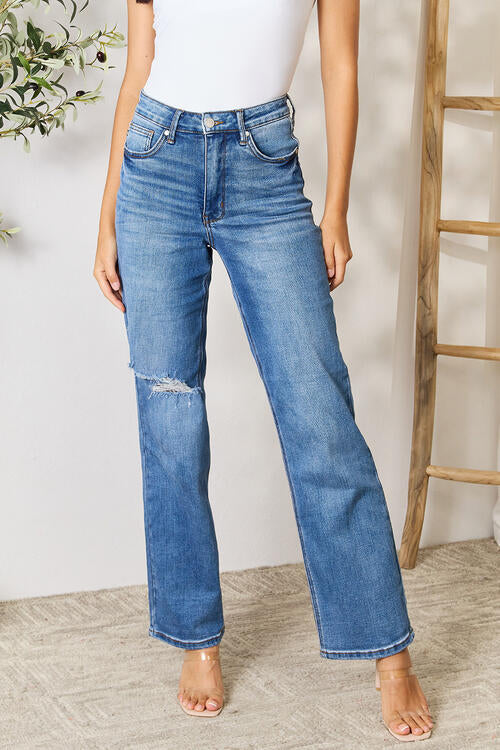 Judy Blue Full Size High Waist Distressed Jeans – Flyclothing LLC