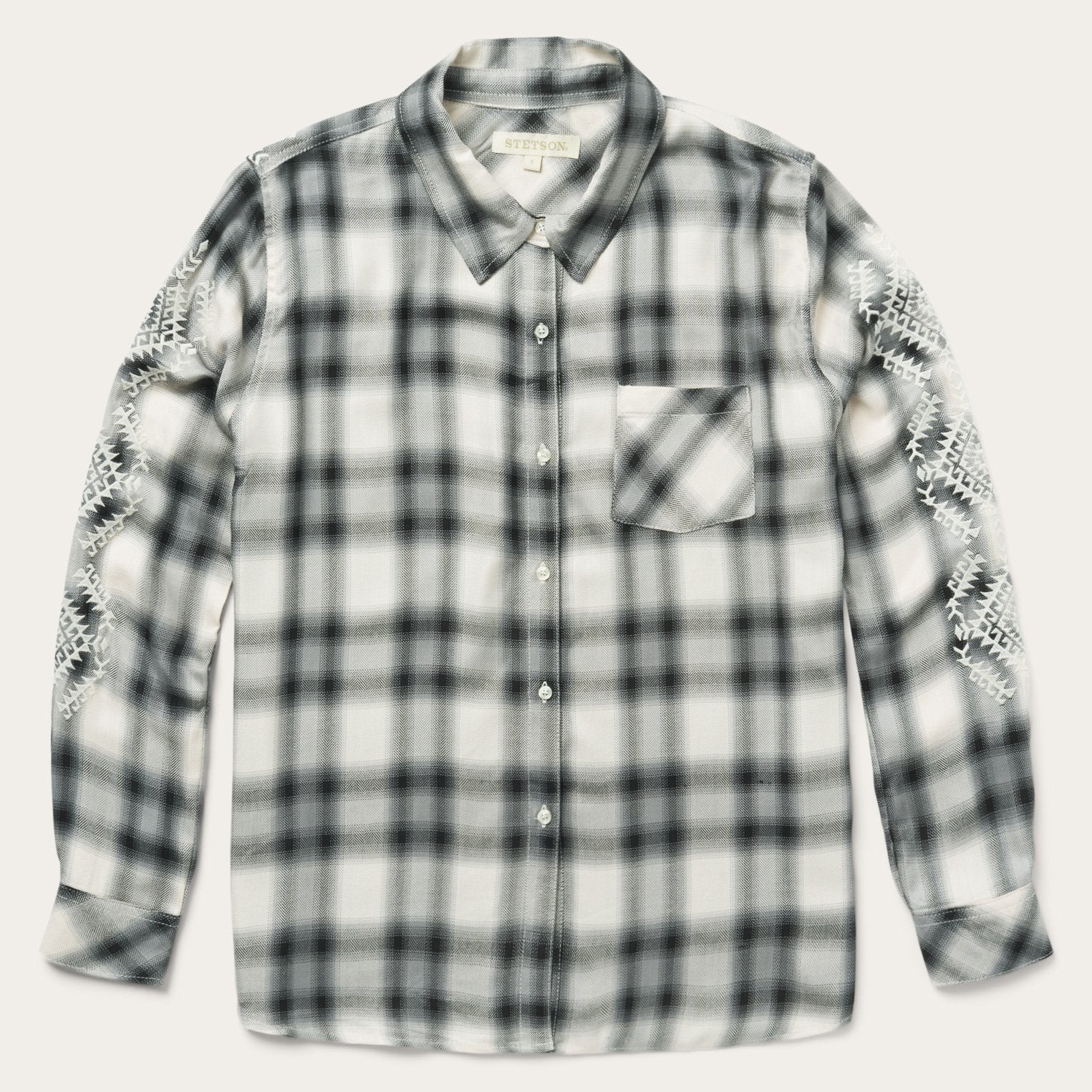 Stetson Smokey Ombre Plaid Rayon Twill Shirt | Clothing