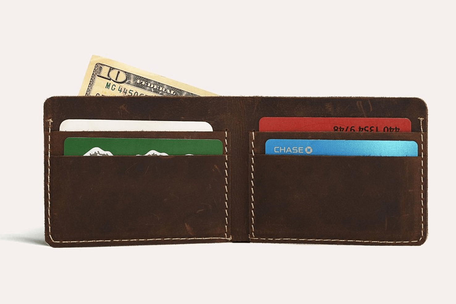 JUSTIN Boots Men's Front Pocket Wallet / BiFold Leather
