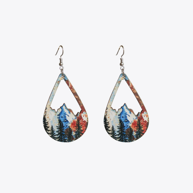 Seattle Seahawks Earrings Tear Drop Style