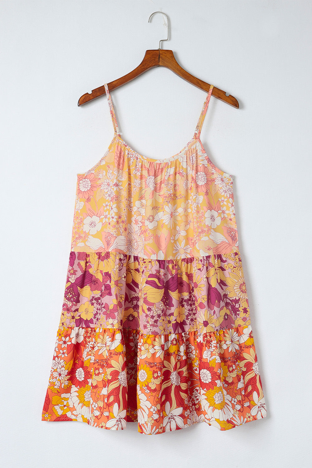 Floral Spaghetti Strap Tiered Dress – Flyclothing LLC