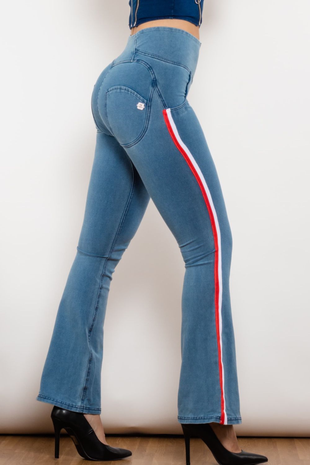 Side Stripe LLC Jeans Flyclothing – Bootcut Zip Closure