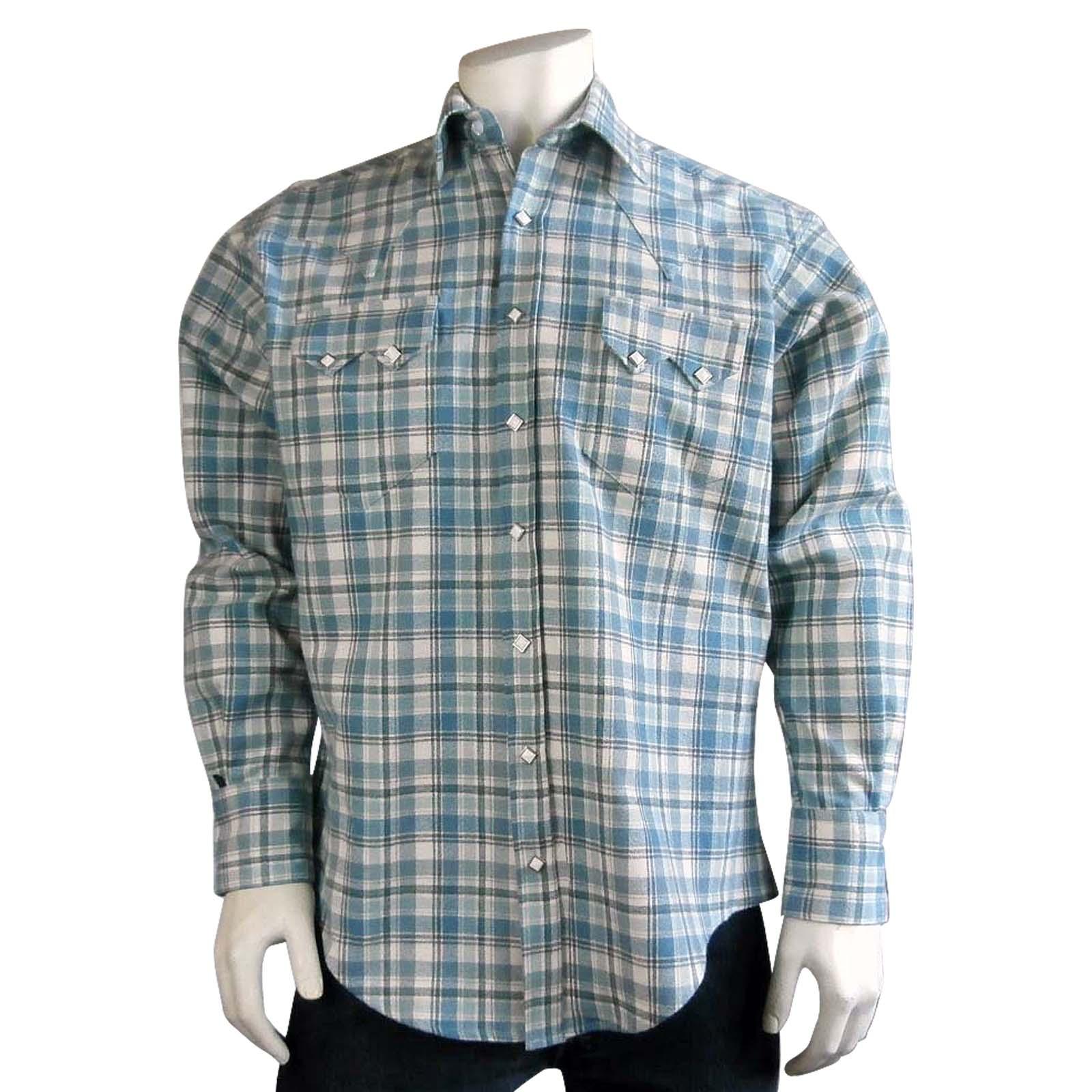 Texas Rangers Button Down Shirt Mens Medium Blue White Plaid Long Sleeve