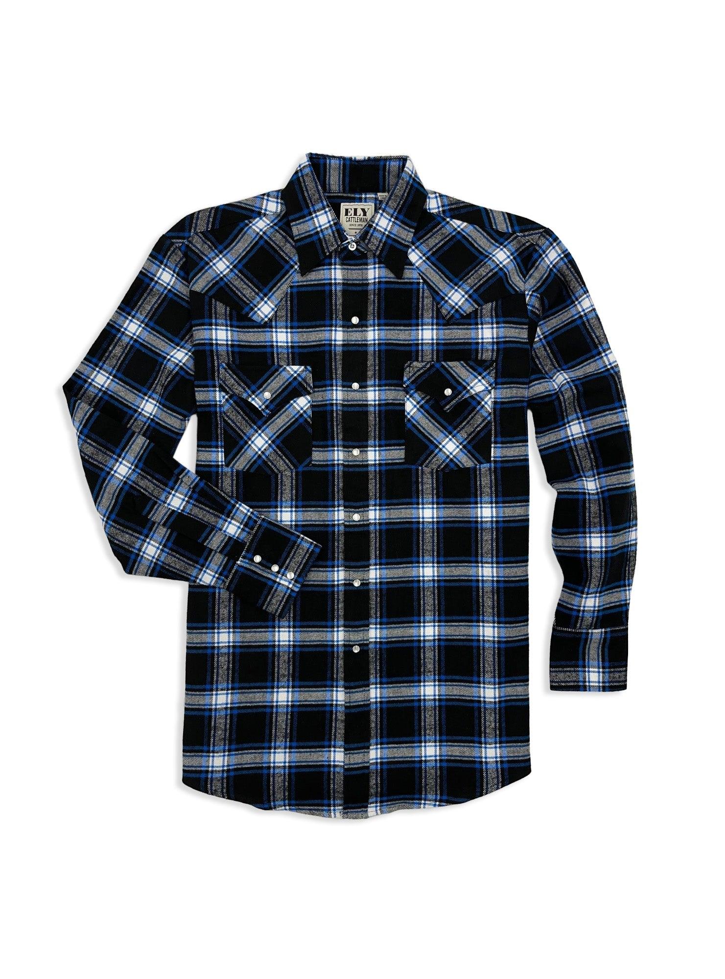 Ely Cattleman Long Sleeve Brawny Flannel Shirt – Flyclothing LLC