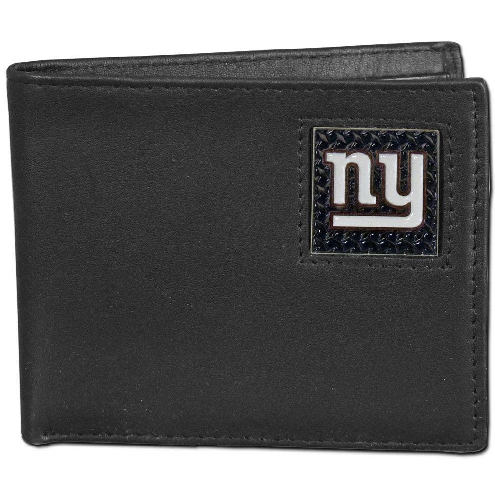 New York NY JETS Leather BiFold Wallet NEW slim black