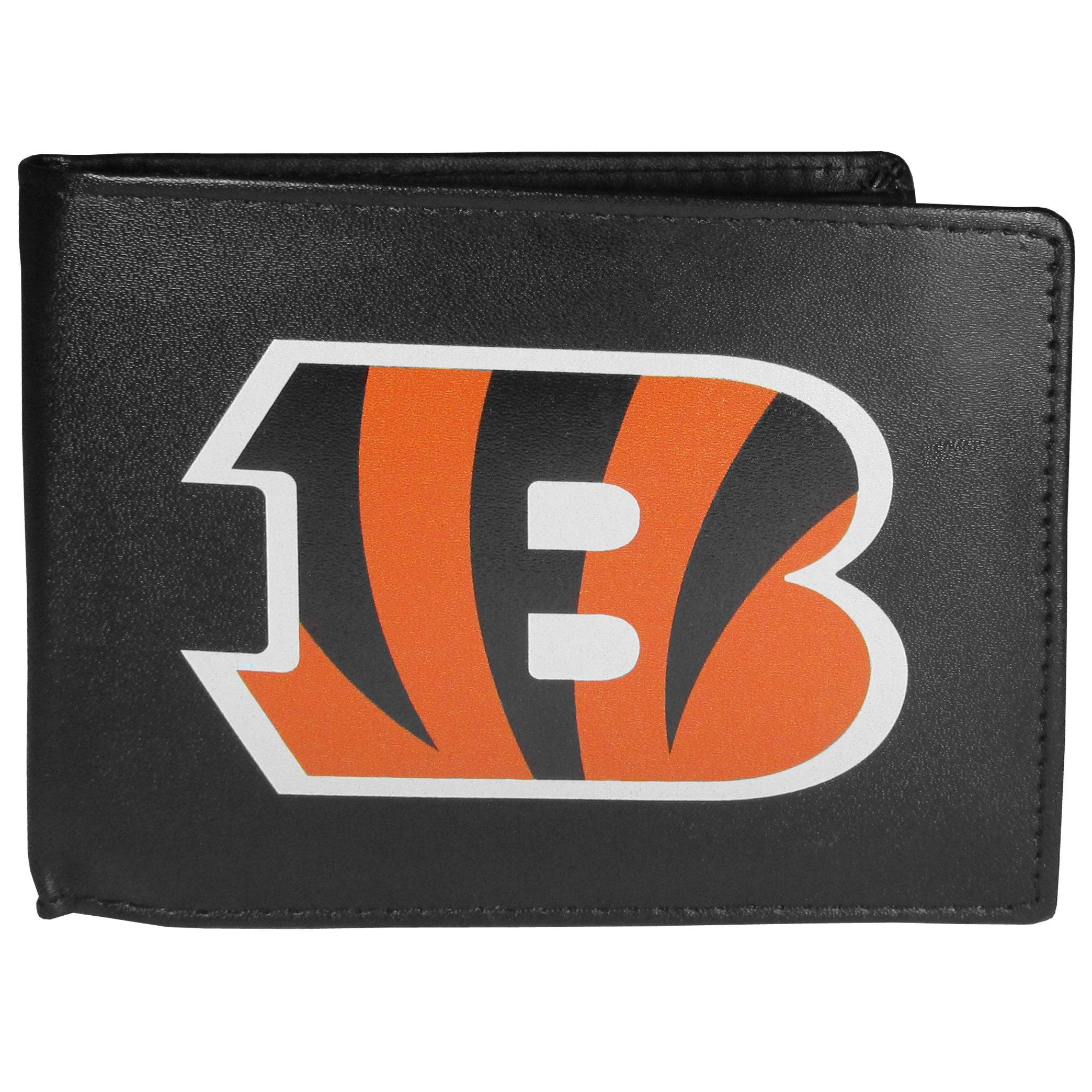 NFL Siskiyou Sports Fan Shop Cincinnati Bengals Leather Checkbook Cover One  Size Black