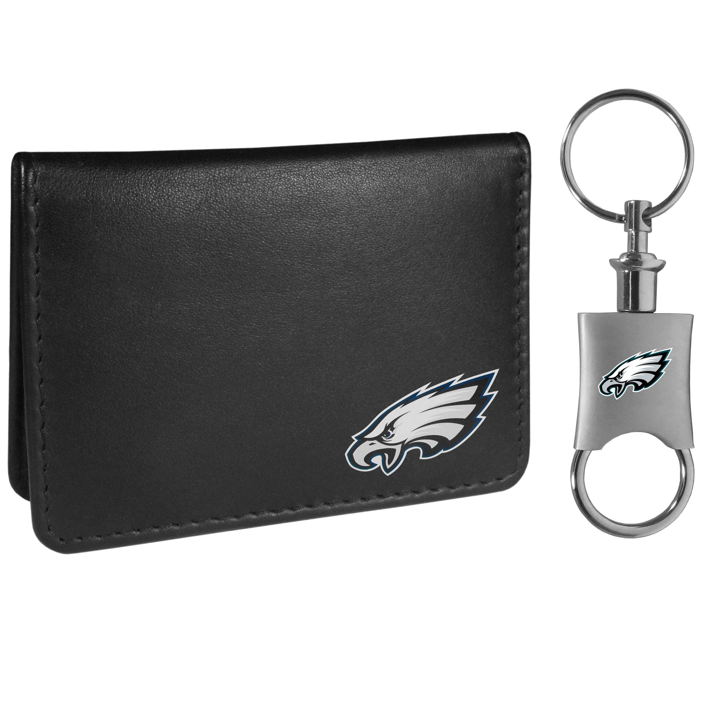 Philadelphia Eagles Leather Bi-Fold Wallet, Large Logo