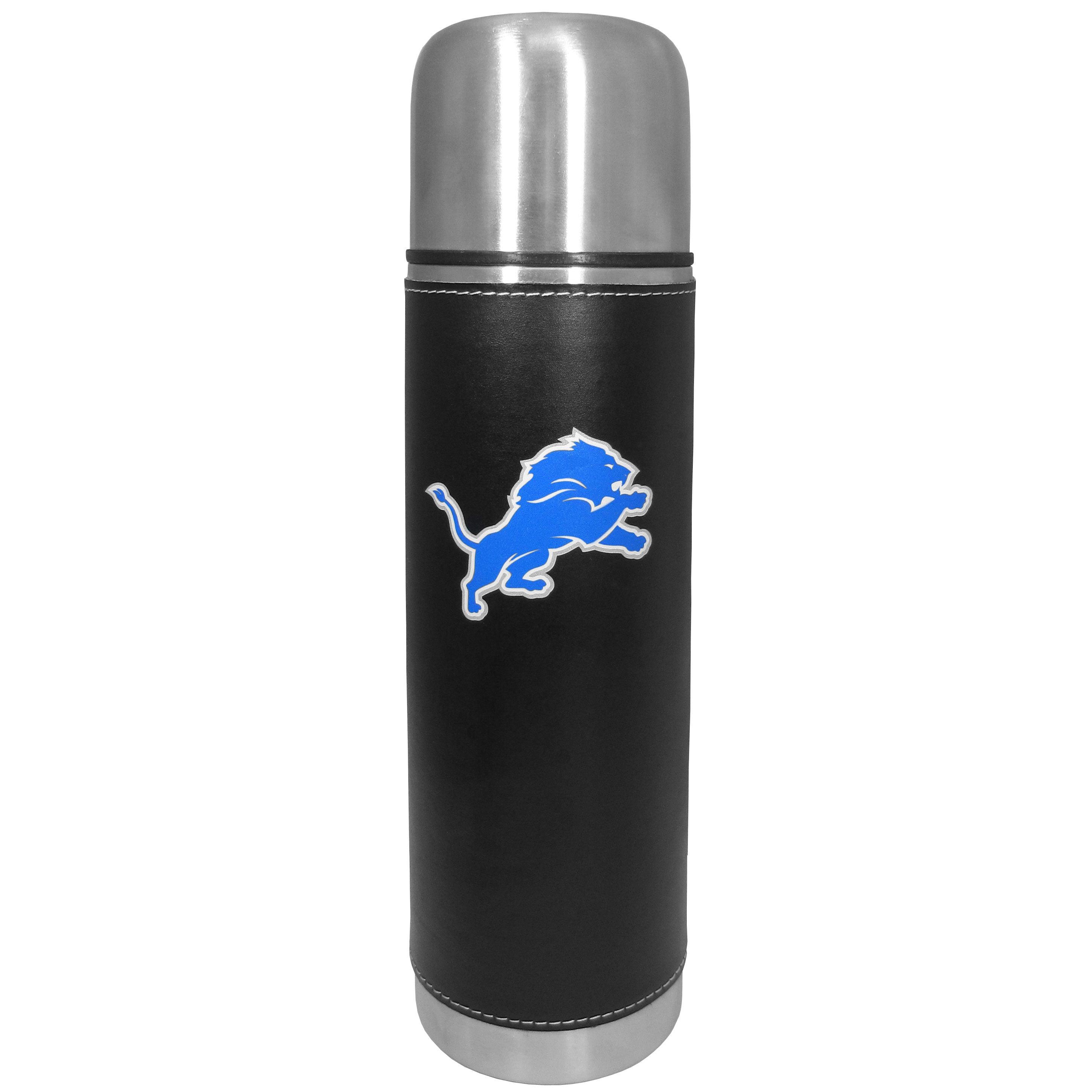 Brand New Detroit Lions Travel Mug Coffee Cup 16 Ounces NFL Glass