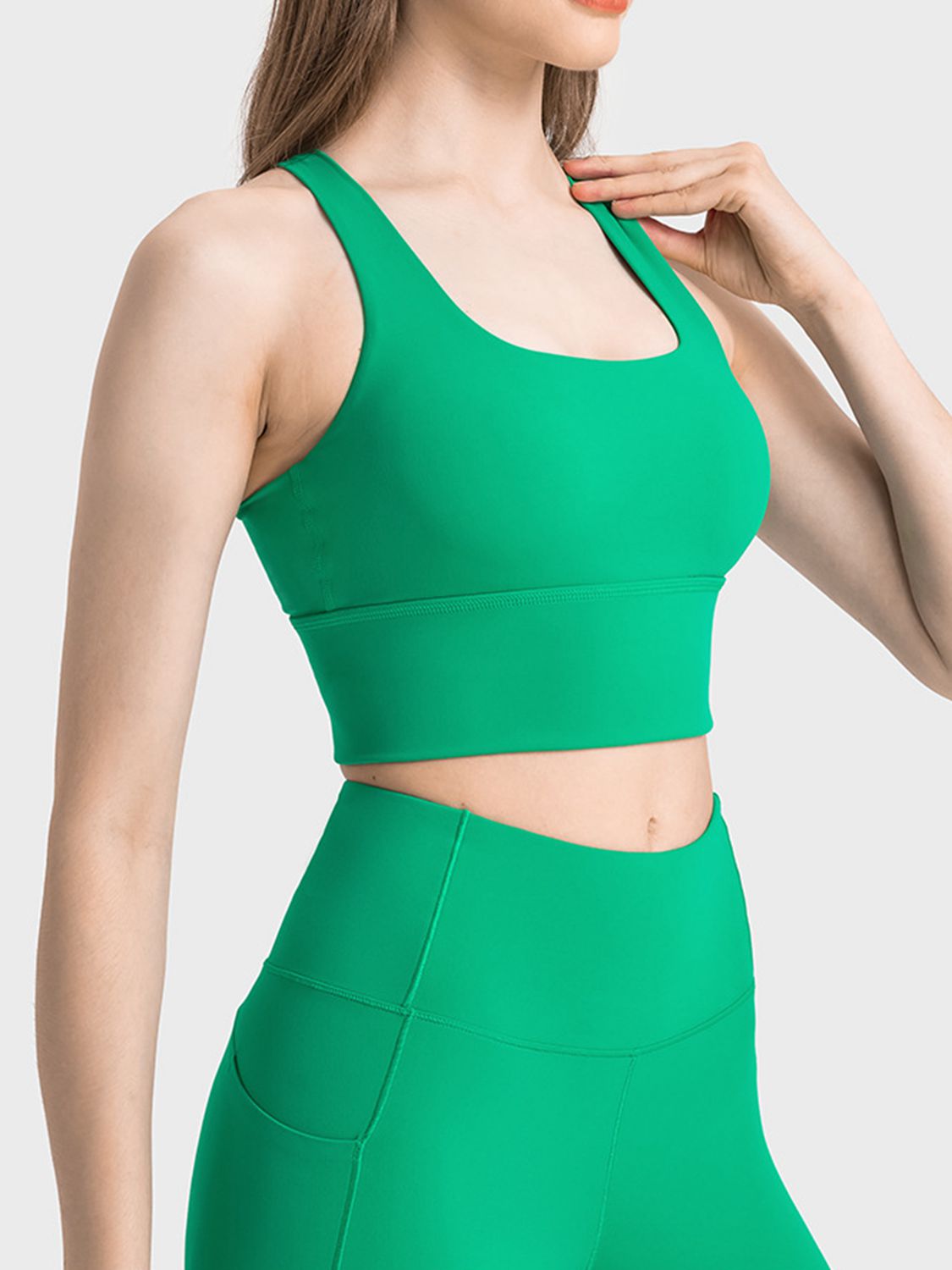 Sports Bra Fitness Bra with Chest Pad Women Tight Gym Yoga Tank Top Square  Neck (Color : Green, Size : Small) : : Clothing, Shoes &  Accessories