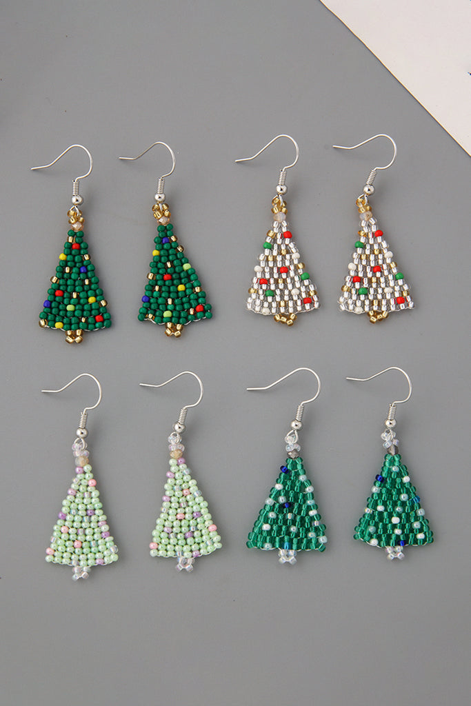 Beaded Christmas Tree Earrings — Beadaholique