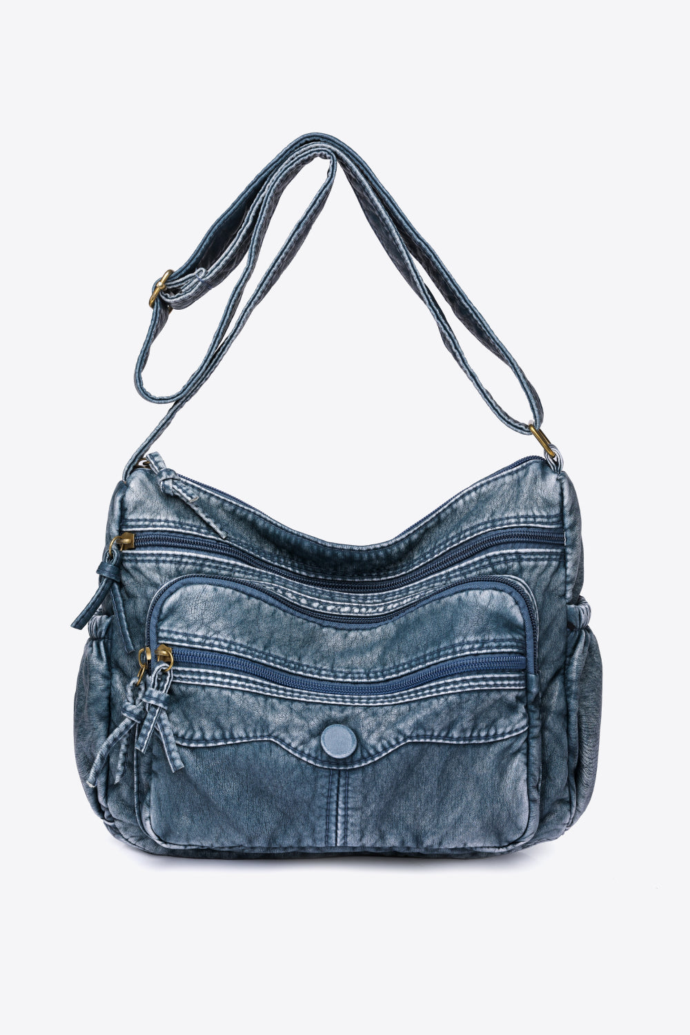 LOV by Westside Brown Leather Tote Bag with Sling Bag