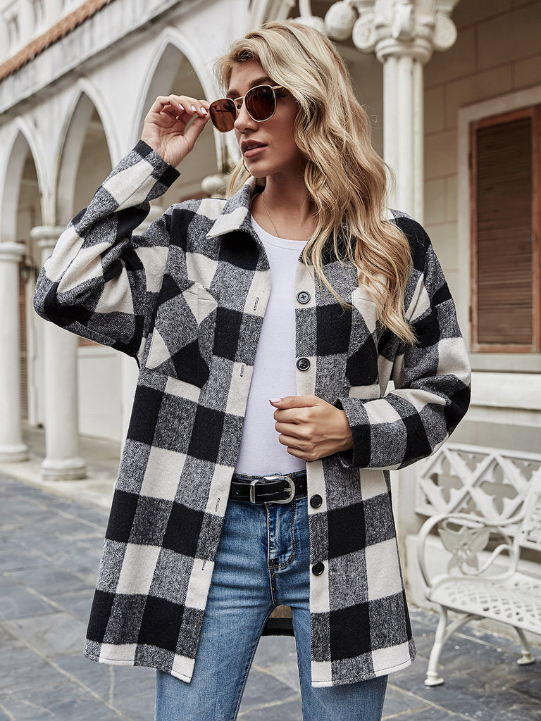 Plaid Long Sleeve Shirt – Flyclothing LLC