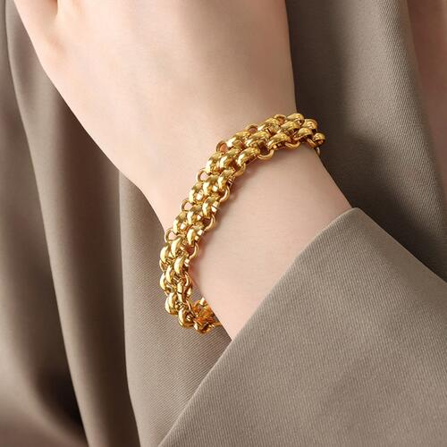 Bracelet with Plated Gold clasp