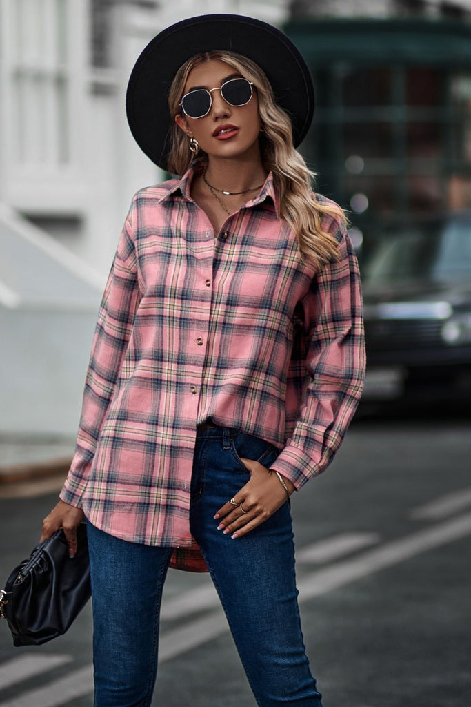 Plaid Long Sleeve Shirt – Flyclothing LLC