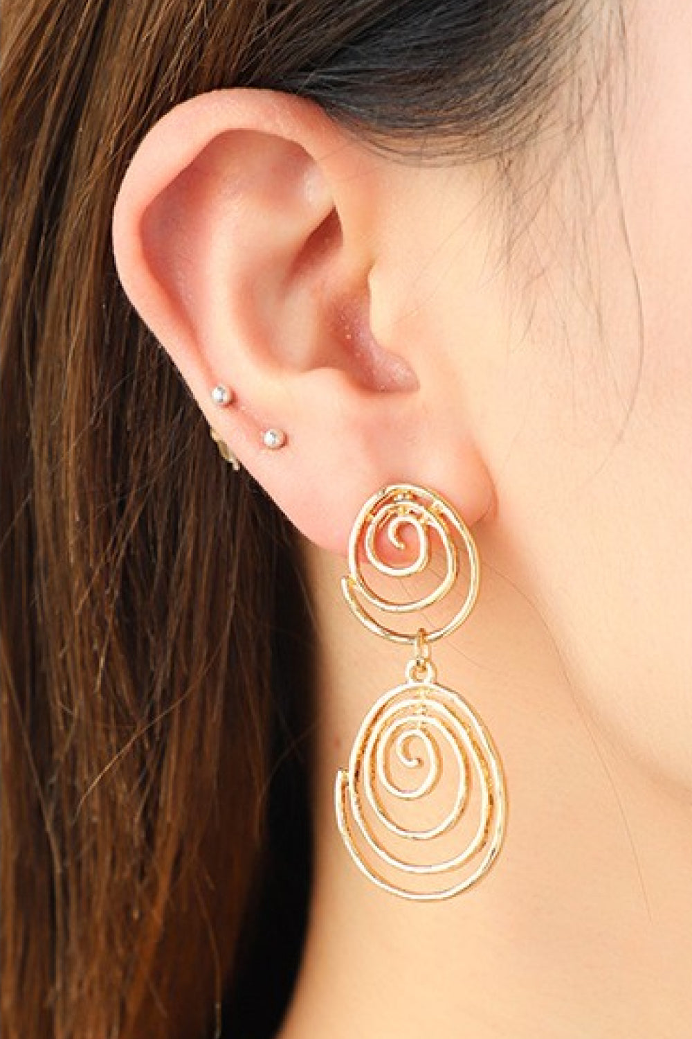 Minimalist Spiral Earrings