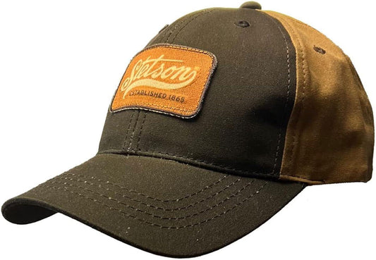 The Timeless Icon: Stetson Established 1865 Patch Adjustable Ball Cap Brown/Tan