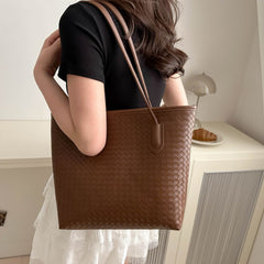 Textured PU Leather Handbag
