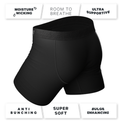 The 009 | Black Tuxedo Ball Hammock® Pouch Underwear - Shinesty