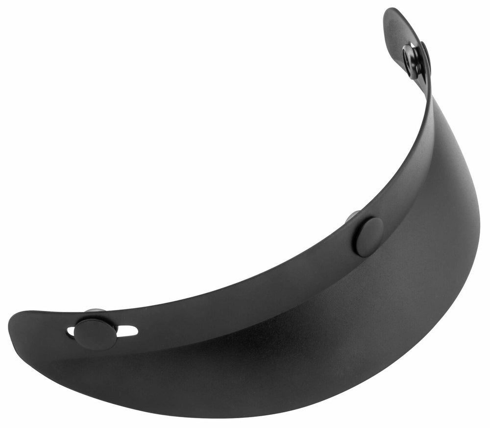 01-003 3-Snap Universal Shorty Visor - Flat Black - Daniel Smart Manufacturing