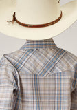 Roper Boys Short Sleeve Snap Multi Plaid Western Shirt