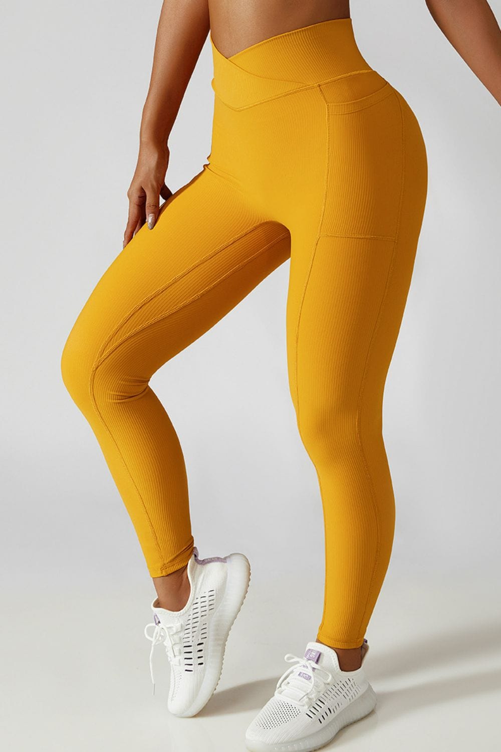 Basic Bae Crossover Waist Active Leggings - Trendsi