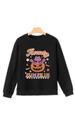 Jack-O'-Lantern Round Neck Long Sleeve Sweatshirt