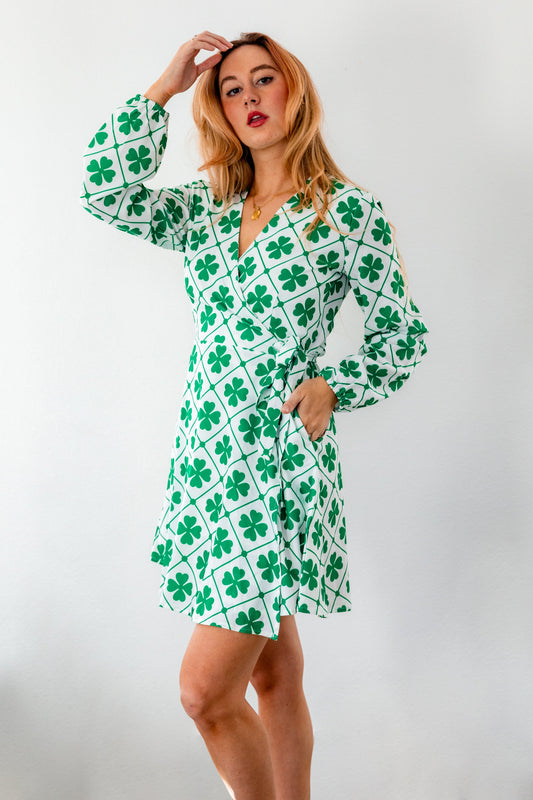 The Big Mistake | St. Patricks Day Wrap Dress