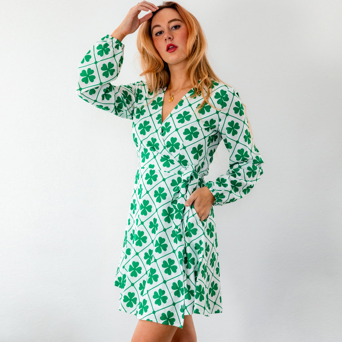 The Big Mistake | St. Patricks Day Wrap Dress