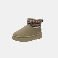 Thermal Suede Platform Boots - Trendsi