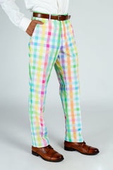 The Savannah Swinger | Pastel Plaid Pants