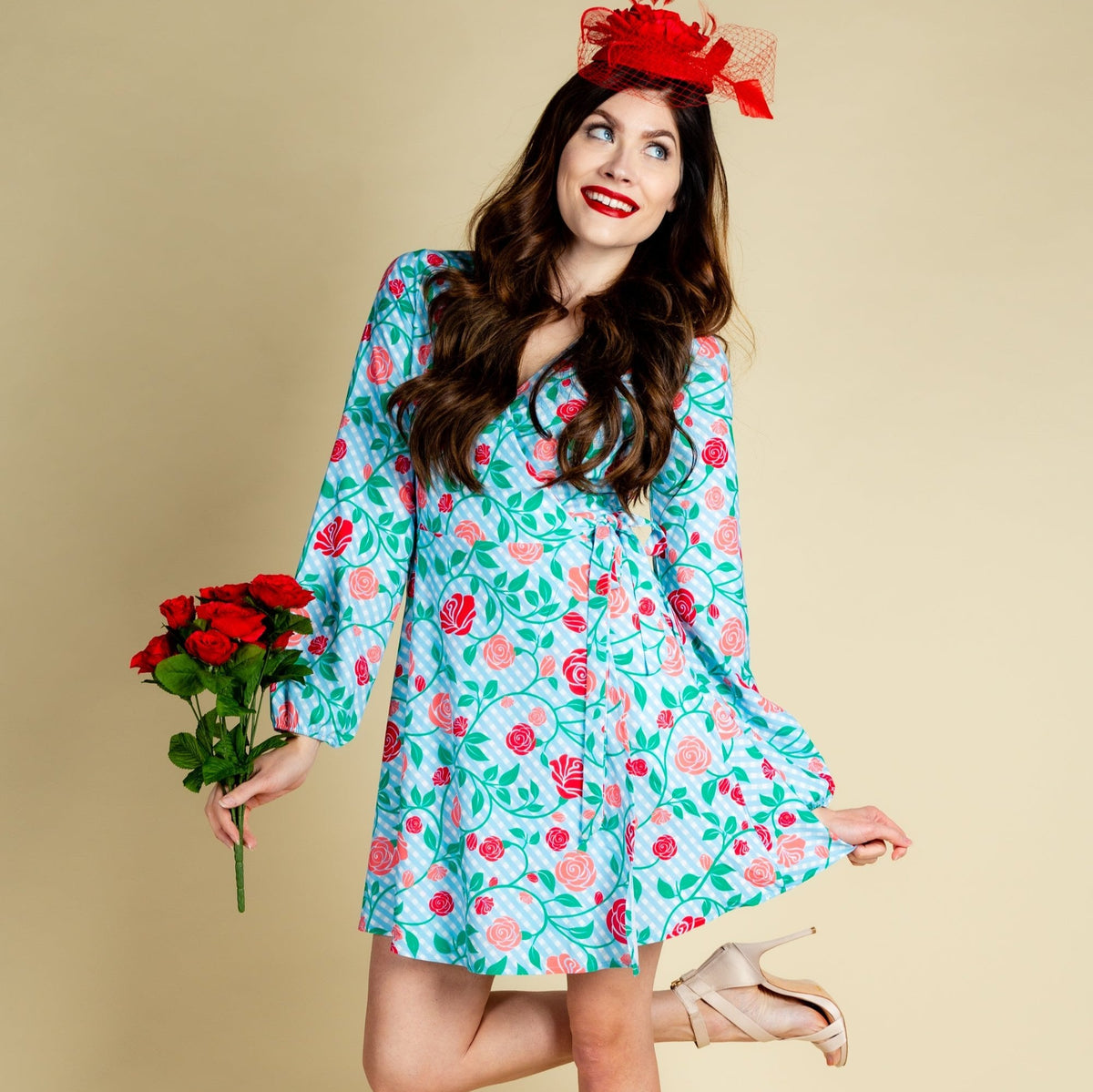 The Kentucky Fried Daily Double | Derby Roses Wrap Dress