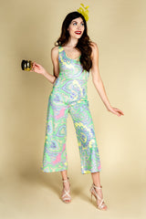 The Don't Pulitzer My Lilly | Easter Pastel Paisley Derby Jumpsuit