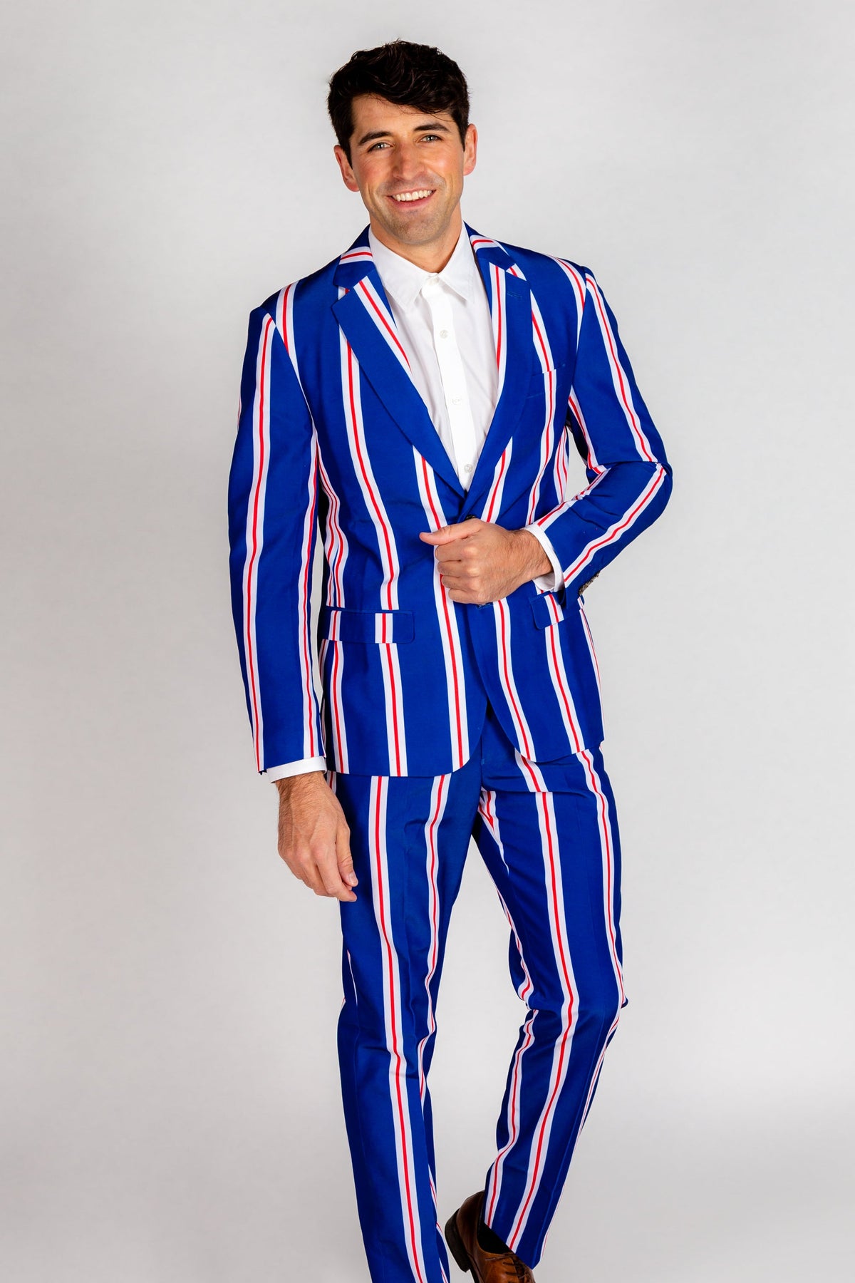 The Trust Funder | Blue Striped Suit