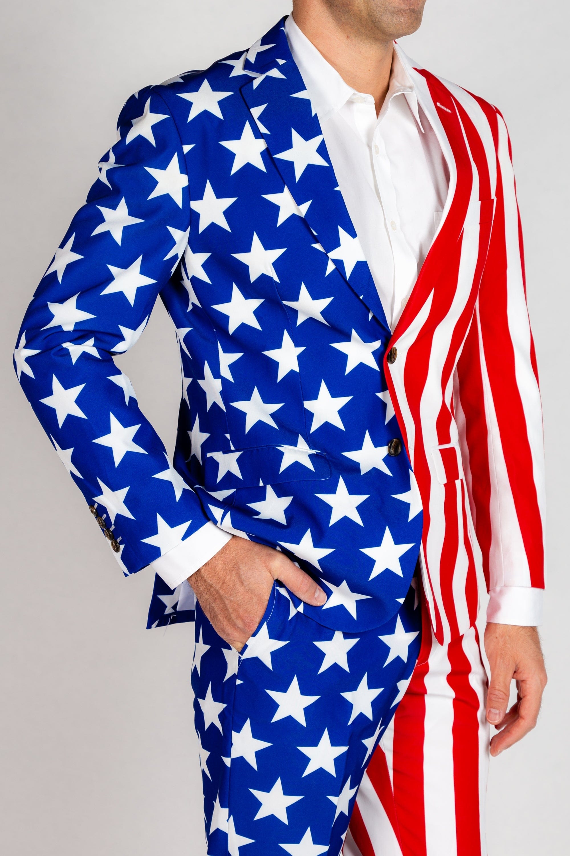 The Tommy J | American Flag Suit Jacket - Shinesty