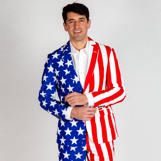 The Tommy J | American Flag Suit Jacket - Shinesty