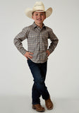 Roper Boys Long Sleeve Snap Western Foulard Western Shirt