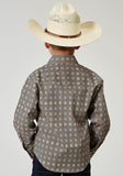 Roper Boys Long Sleeve Snap Western Foulard Western Shirt