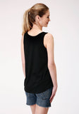 Roper Womens Sleeveless Knit Poly Rayon Jersey Tank Top