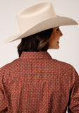 Roper Womens Long Sleeve Snap Arrow Geo Western Shirt