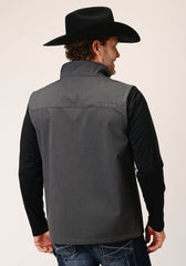 Roper Mens Heather Grey Soft Shell Vest