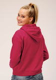 Sudadera de punto de rizo francés rosa baya para mujer de Roper