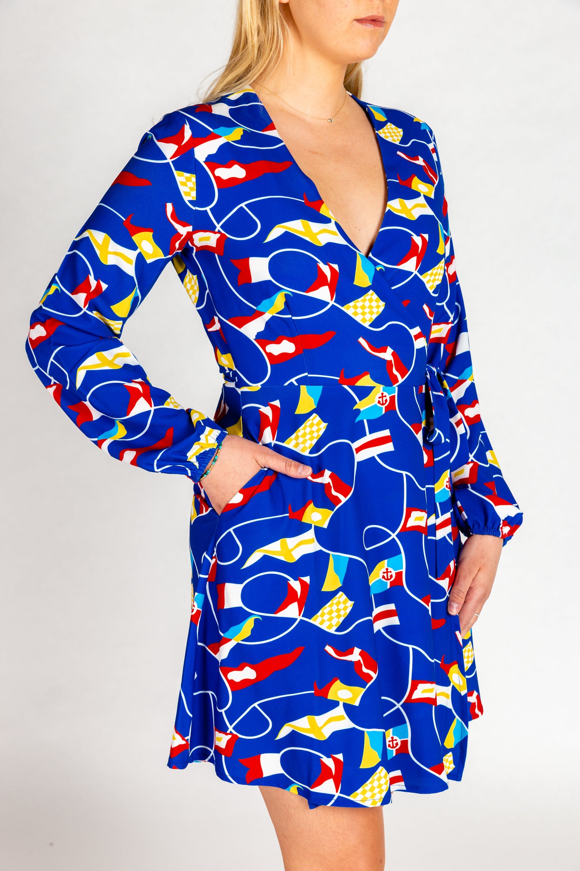 The Nauti Buoy | Nautical Wrap Dress