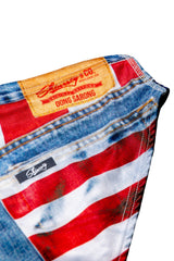 The Chattahoochee Daddy | USA Denim Print Swim Brief