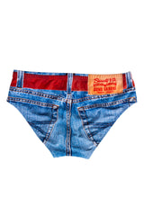 The Ranch Hand | Western Denim Printed Swim Brief - Shinesty