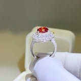 2 Carat Moissanite 925 Sterling Silver Ring - Flyclothing LLC