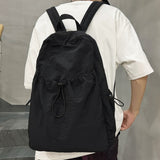 Drawstring Nylon Backpack Bag