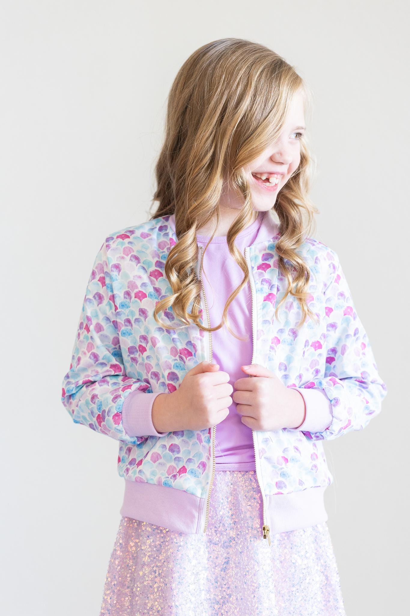 Mermaid Scales Satin Jacket - Mila & Rose ®