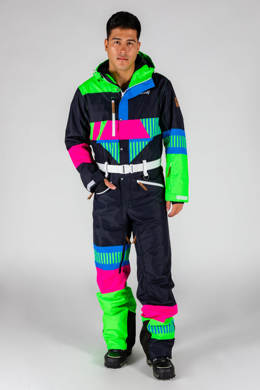 The Steep And Deep | Men's Retro Black Ski Suit