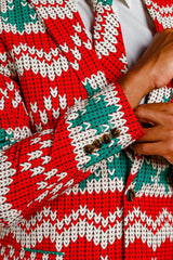 The Red Ryder | Knit Print Christmas Suit